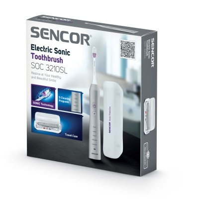Щетка зубная электрическая ультразвуковая SENCOR SOC 3210SL